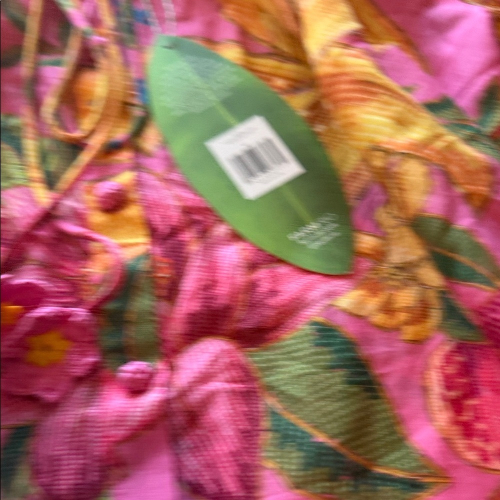 FARM Rio Pink Dress with Yellow and Green Floral Design - Picture 5 of 6